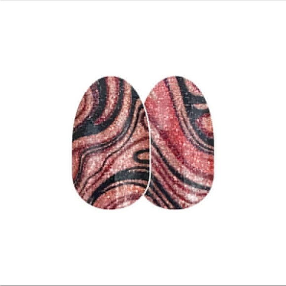 *Retired* Color Street: Best of Both Swirls | Marble Copper Brown Black Glitter - Picture 7 of 8